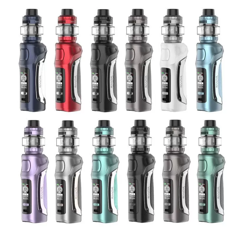 SMOK MAG Solo 100W Box Mod Kit - Grey Splicing Leather - Image 2