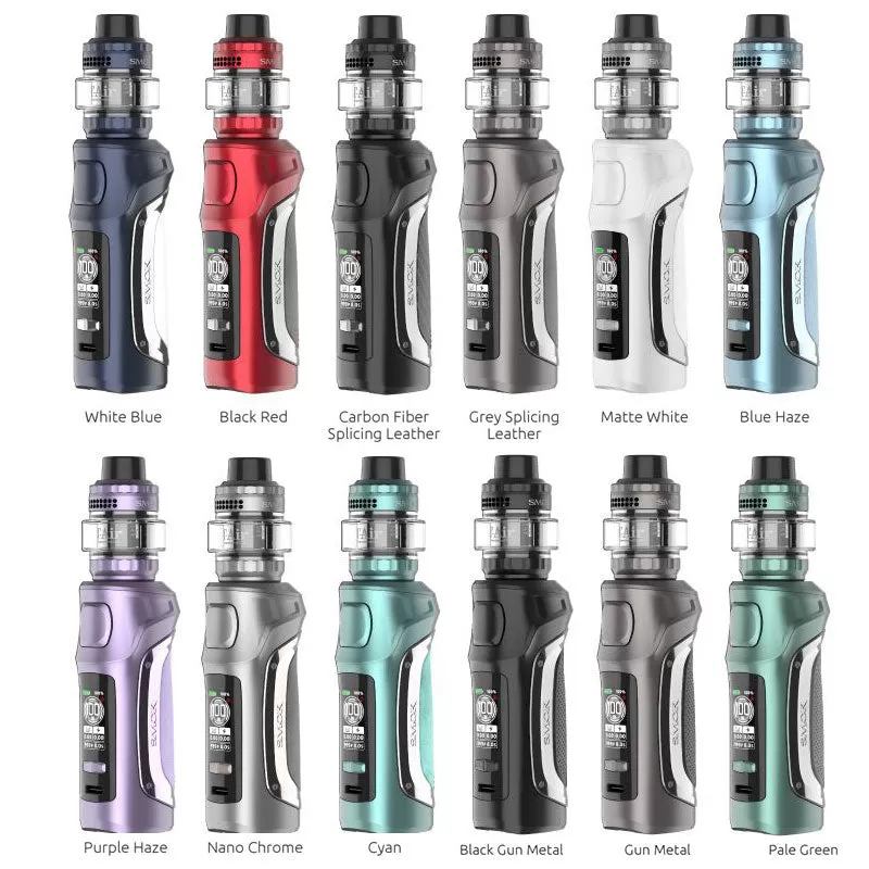 SMOK MAG Solo 100W Box Mod Kit - Grey Splicing Leather - Image 3