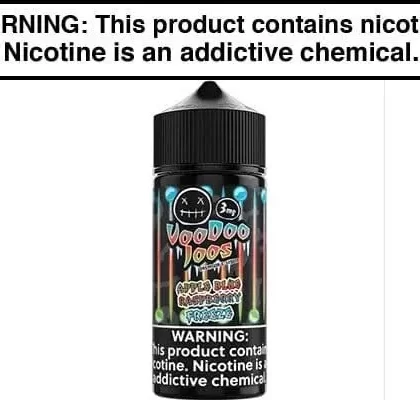APPLE BLUE RASPBERRY FREEZE BY VOODOO JOOS 100ML - Vapejuice