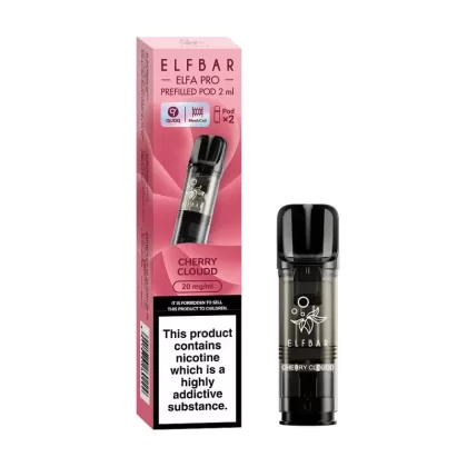 Elf Bar Elfa Pro Cherry Cloud Replacement Disposable Pods 20MG 2ML – 2 Pack