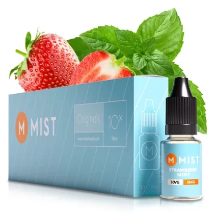 Strawberry Mint E Liquid (10x10ml) - 30PG/70VG (Extra Vapour) / X.LOW 3mg