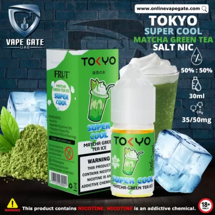 Tokyo Super Cool Matcha Green Tea Ice Saltnic 30ml - 30 mg - 30 ml