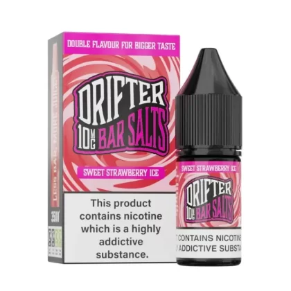 Drifter Bar Salt Nic Salt E Liquid Sweet Strawberry Ice - Nicotine Strength#20mg>10mg>5mg (FF050A)