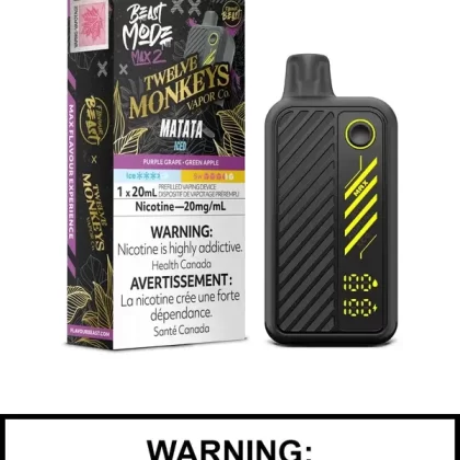 Matata Iced Twelve Monkeys Beast Mode Max 2 Disposable Vape