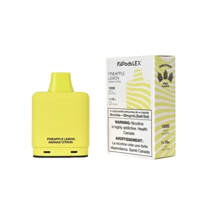 ZPODS LEX Pod System – 10K Puff Vape Pods – Pineapple Lemon - Ecigdepot