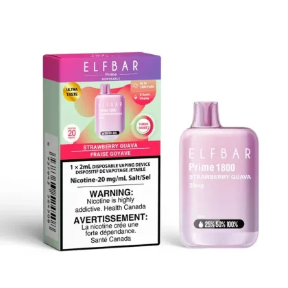Elf Bar Disposable Vape – 1800 Puffs – Strawberry Guava