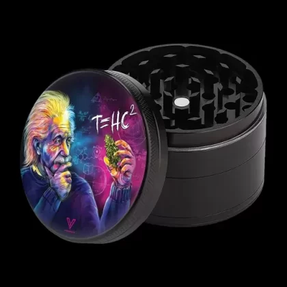 V Syndicate 4-Piece CleanCut Non-Stick Grinder - Vape Product, Vape Product; 420 Rasta, Alice Mushroom