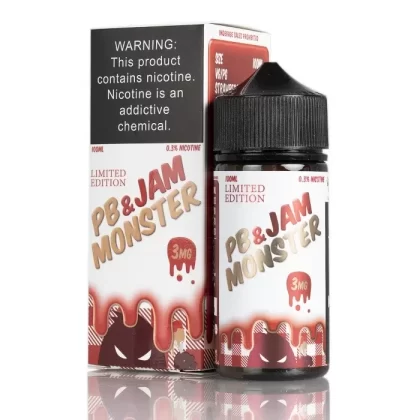 Strawberry – PB and Jam Monster – 100mL