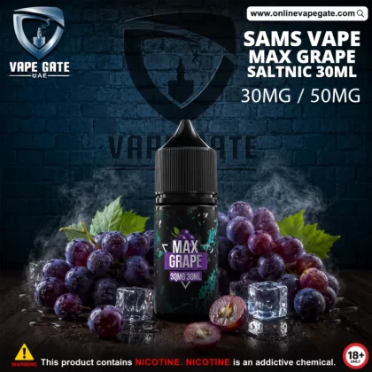 Max Grape Saltnic 30ml - Sam Vapes - 30 mg / 30 ml