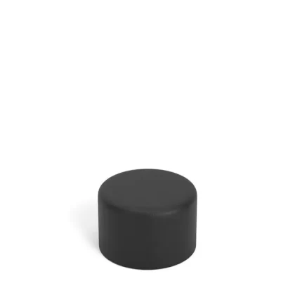 Child Resistant | Smooth Push Down & Turn Plastic PCR Caps for Glass Tube w/ Foam Liner | 20mm – Matte Black – 400 Count