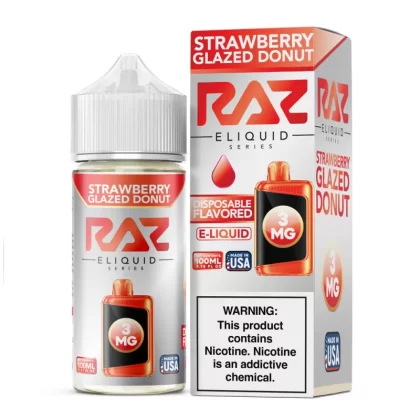 RAZ - Strawberry Glazed Donut - 100ML E-Liquid - 6MG