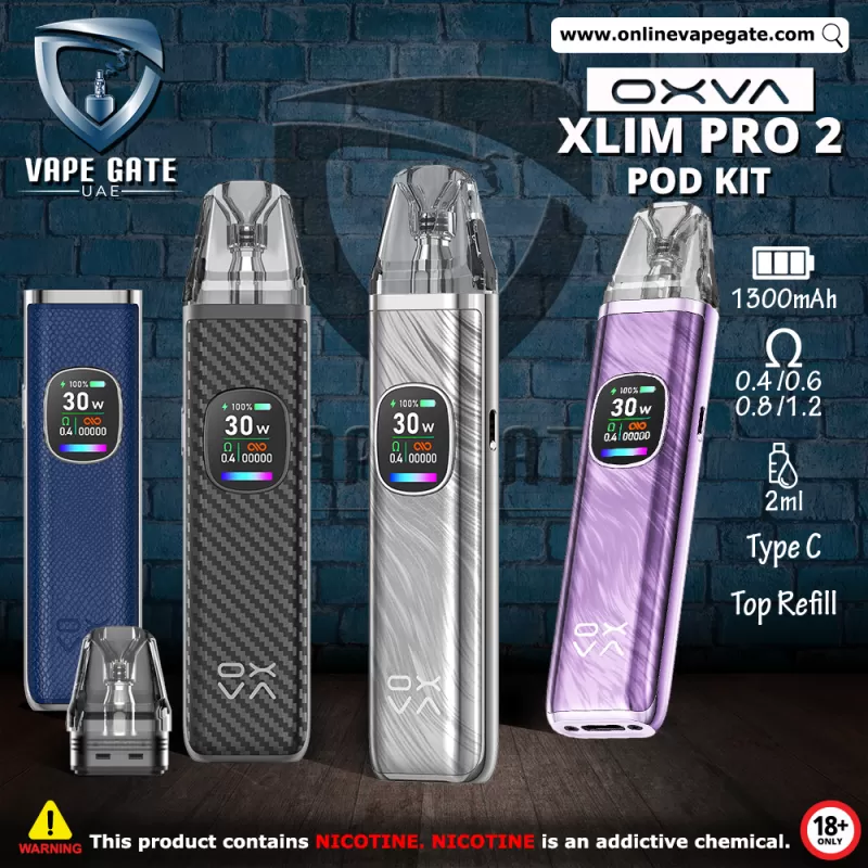OXVA Xlim Pro 2 Pod Kit - Titanium Blue