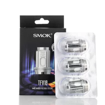 SMOK TFV18 Replacement Coils (3-Pack) - 0.15 Ohm, 0.33 Ohm (0924AB)