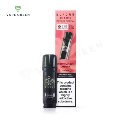 Watermelon Cherry Prefilled Pods by Elf Bar Elfa Pro