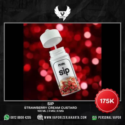 SIP STRAWBERRY CREAM CUSTARD 100 ML