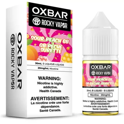 Rocky Vapor Oxbar E-Liquids – Sour Peach GB