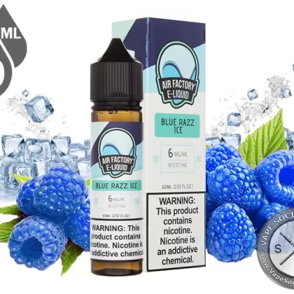 Blue Razz Ice By AIR FACTORY 60ml - Vape Product, Vape Product