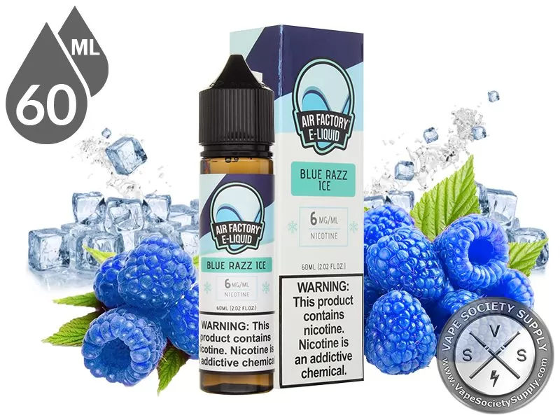 Blue Razz Ice By AIR FACTORY 60ml - Vape Product, Vape Product