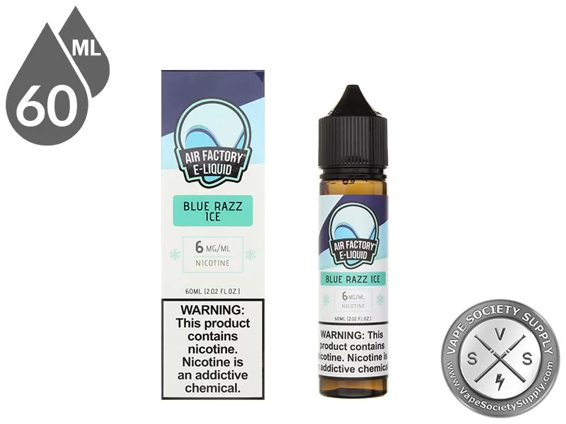 Blue Razz Ice By AIR FACTORY 60ml - Vape Product, Vape Product - Image 2