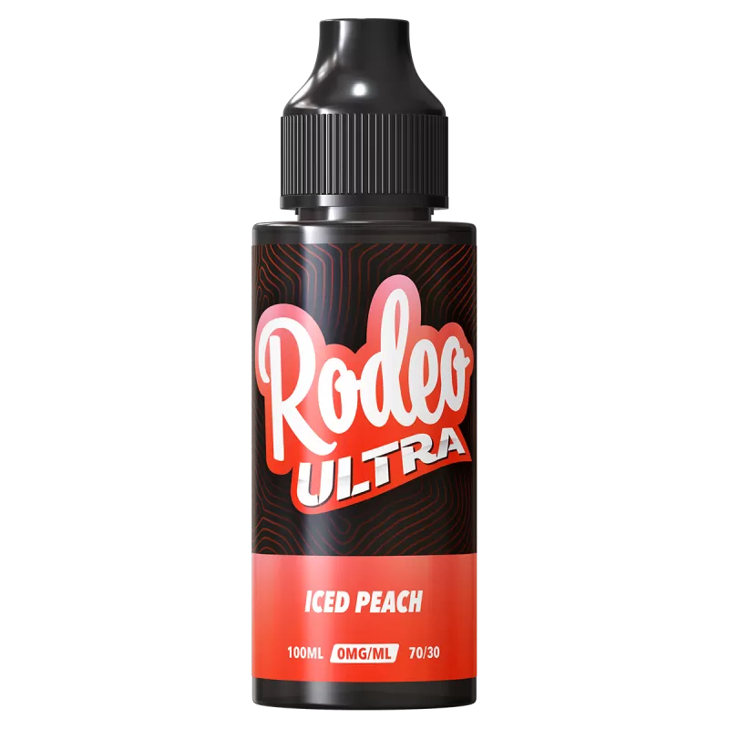 Iced Peach by Rodeo Ultra 100ml - ICE NIC SHOTS (+£1.99)