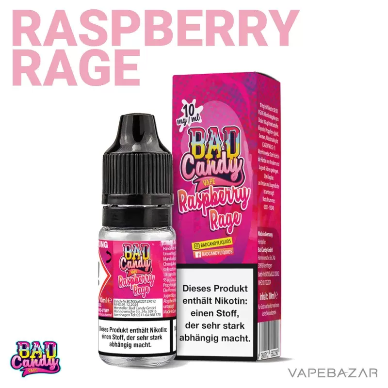 Bad Candy Liquid – Raspberry Rage - 10mg/ml, 20mg/ml - Image 3