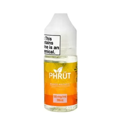 Sale $4.25 – Mango Madness by Phrut Tobacco-Free Nicotine Salt 30ml