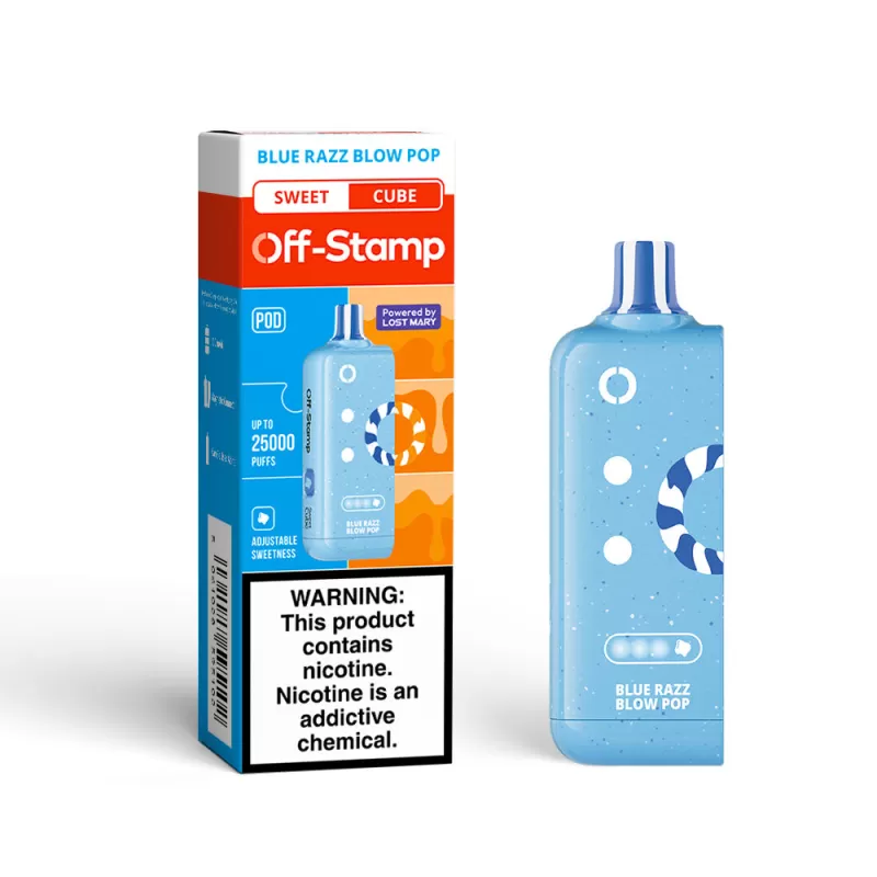 Off-Stamp X-CUBE Sweet Cube 25K Disposable POD Powered By LOST MARY – 25000 Puffs - Wintergreen Candy/Wintergreen Blast - Image 2