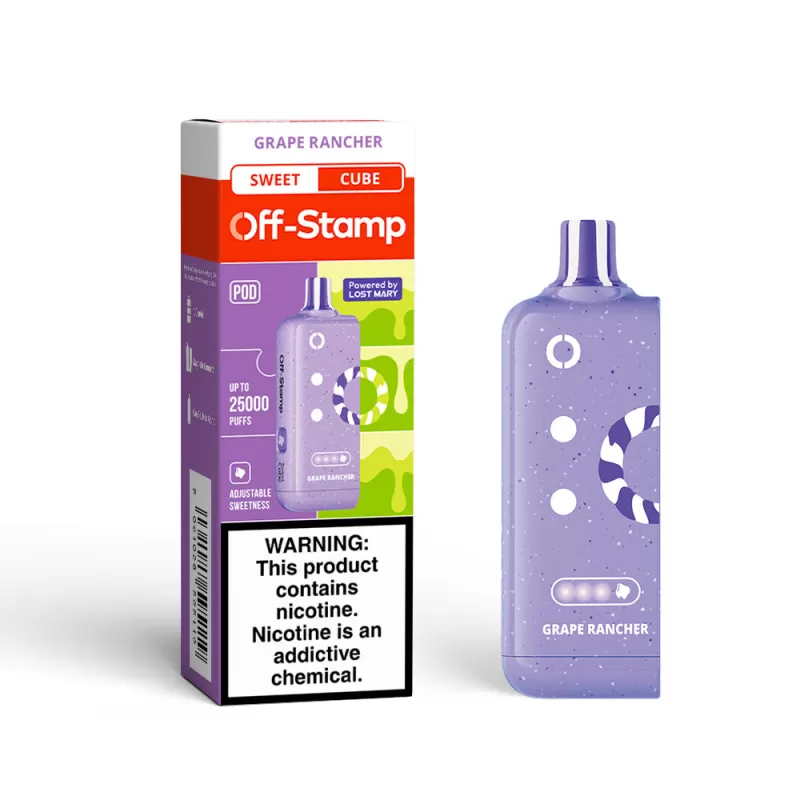 Off-Stamp X-CUBE Sweet Cube 25K Disposable POD Powered By LOST MARY – 25000 Puffs - Wintergreen Candy/Wintergreen Blast - Image 3