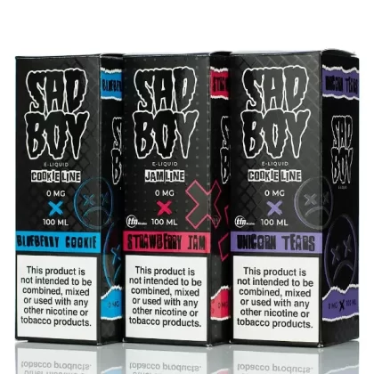 Sadboy E-liquid - No Nicotine Vape Juice - 100ml - Blueberry Jam