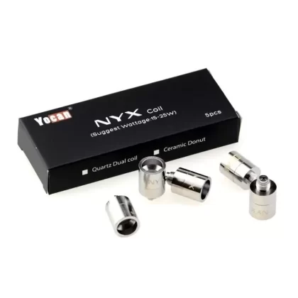 Yocan NYX Coils, QDC Quartz Dual Coil or Ceramic Donut (5 pack)