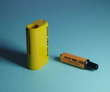 Puff Box Device & 20mg Refill – Vibrant Yellow