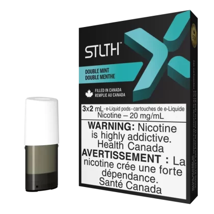 STLTH X Pod Pack - Double Mint - 20 mg/mL (promo)(wholeseller) - Excise ON, 20 mg/mL (promo)(wholeseller) - Excise AB (CB0F72)