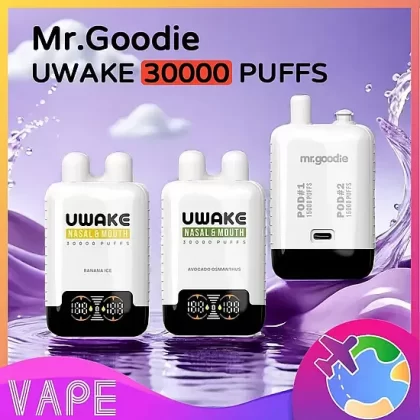 Mr. Goodie UWAKE 30000 – 30K Puffs Nasal & Mouth Inhalation Dual Mesh Coils Disposable Vape