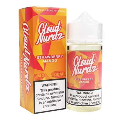 Strawberry Mango 100ml Synthetic Nic Vape Juice – Cloud Nurdz - Vape Product (050B8D) (050B8D)
