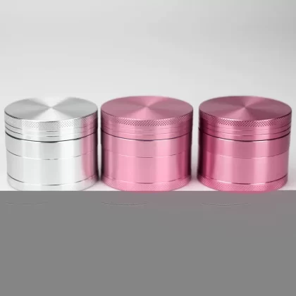 2.2 Inches – Aluminum Grinder 4 Layers - Option1#Gold>Silver>Pink