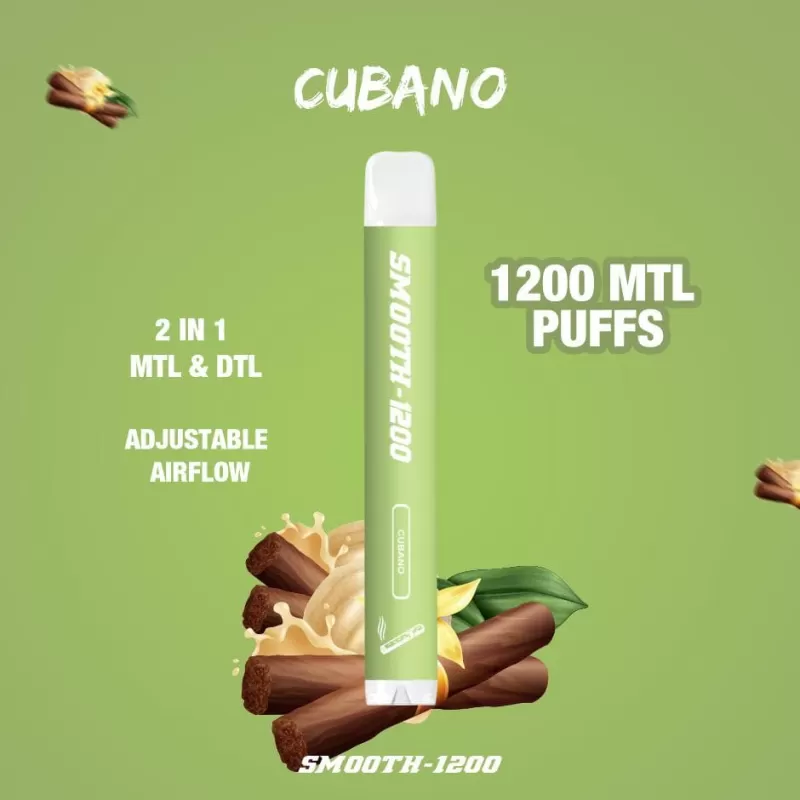 SMOOTH DISPOSABLES (50MG - 1200 Puffs) - Banana Ice - Image 3
