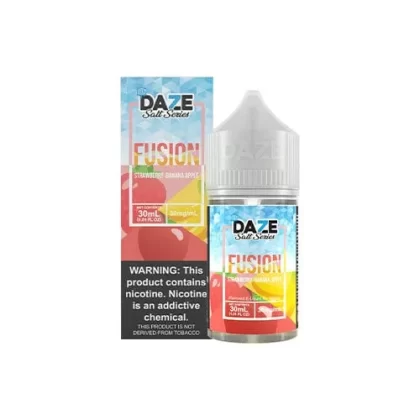 7 Daze Fusion Strawberry Banana Apple ICED 30ml Nic Salt Vape Juice - Eightvape