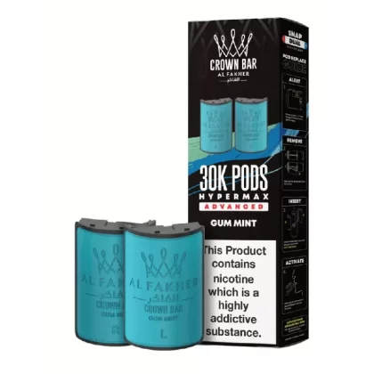 Al Fakher 30k Hypermax Prefilled Pods Gum Mint - Strength#20mg