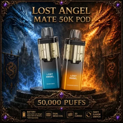 Lost Angel Mate 50K POD - Cinnamon Funnel Cake (BLK Series)