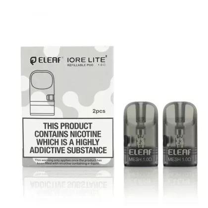 Eleaf IORE Lite 2 Replacement Pods Refillable Pods with 1.0Ω Mesh Coil - Eliquidsupply