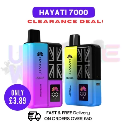 Hayati Rubik 7000 Puff 7K Prefilled Pod Kit – ONLY £3.89