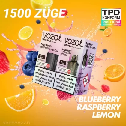Vozol Vista Plug – Blueberry Raspberry Lemon Prefilled Pod - Pod Kit; La Fume; 850 mAh