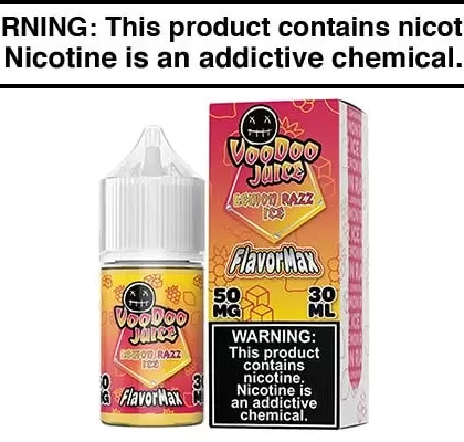 LEMON RAZZ ICE BY VOODOO JOOS FLAVORMAX SALTS 30ML - Vapejuice