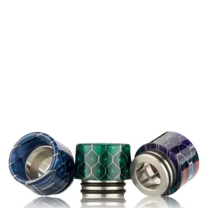 Stubby Prism 810 Drip Tips By ReeWape - Colour#Orange>Purple>White>Yellow>Green>Red>Blue>Oil>Black