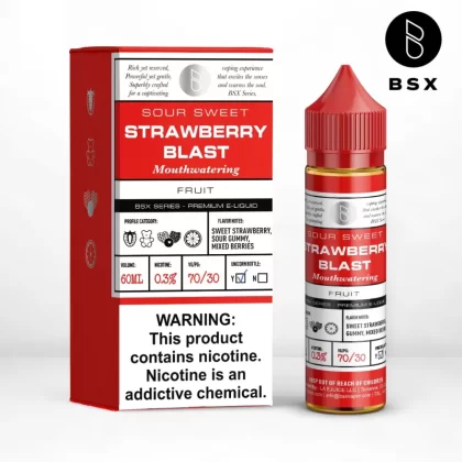 BSX Vapor BSX Series - Strawberry Blast - 60ML E-Liquid - 6MG