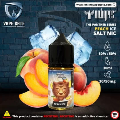 Peach Ice - The Panther Series Ice 30ml Saltnic by Dr. Vapes - 30 mg / 30 ml