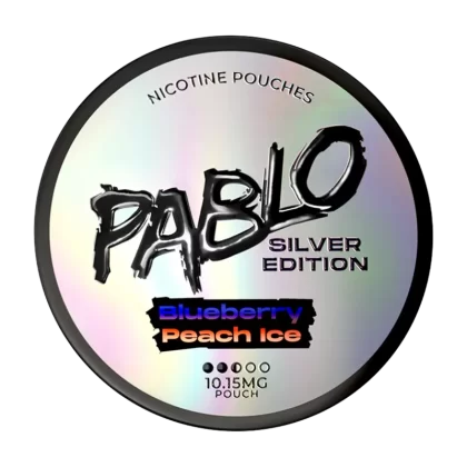 Blueberry Peach Ice Pablo Silver Edition Nicotine Pouches - 10mg - Vape Product (4F6C5D)