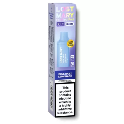 Blue Razz Lemonade BM600 Pods by Lost Mary - 20 mg/ml