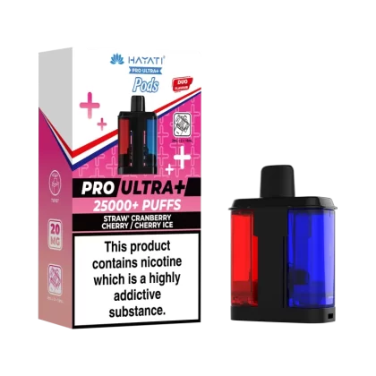 Straw' Cranberry Cherry / Cherry Ice Hayati Pro Ultra Plus Refill Pack - 20mg - Vape Product (C06B3E)