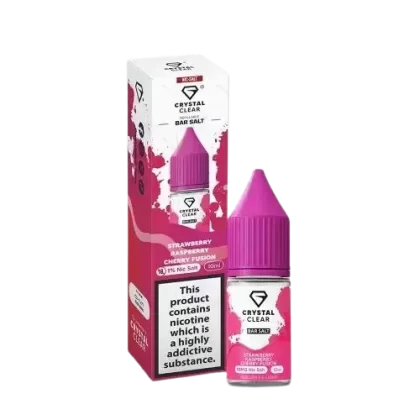 Strawberry Raspberry Cherry Fusion Nic Salt by Crystal Clear Bar Salts